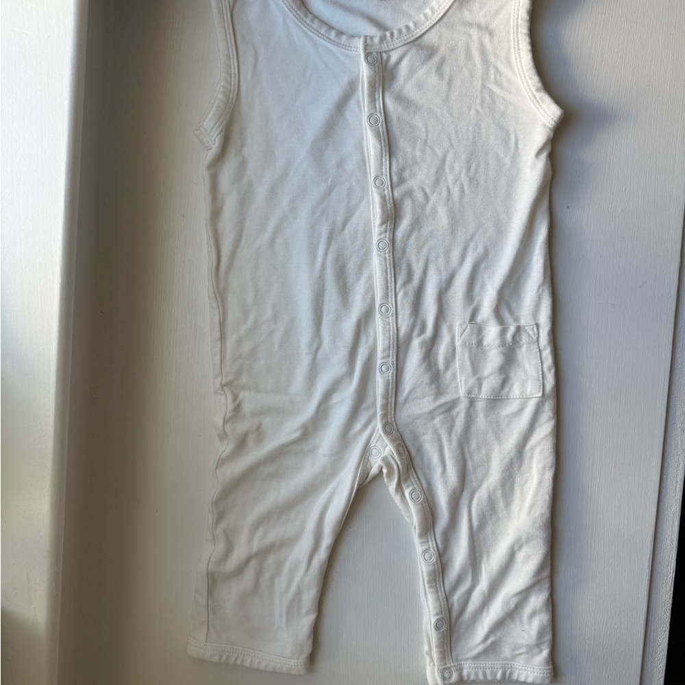 Kyte BABY White Sleeveless One Piece